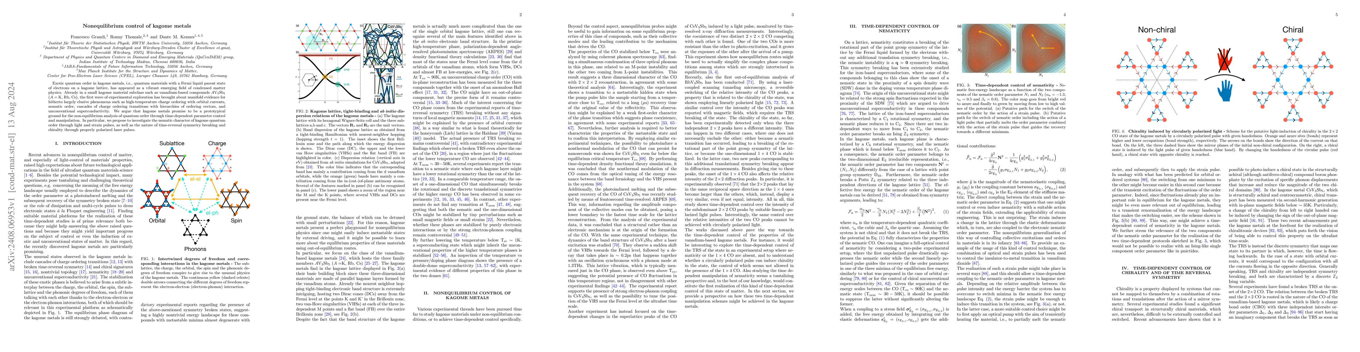 Thumbnail for Nonequilibrium control of kagome metals