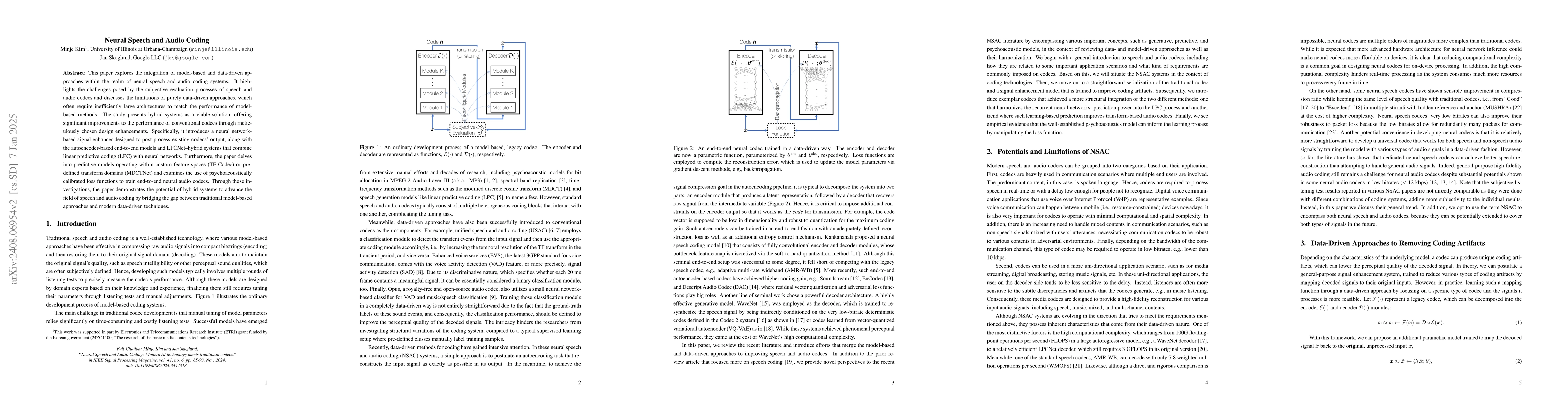 Thumbnail for Neural Speech and Audio Coding