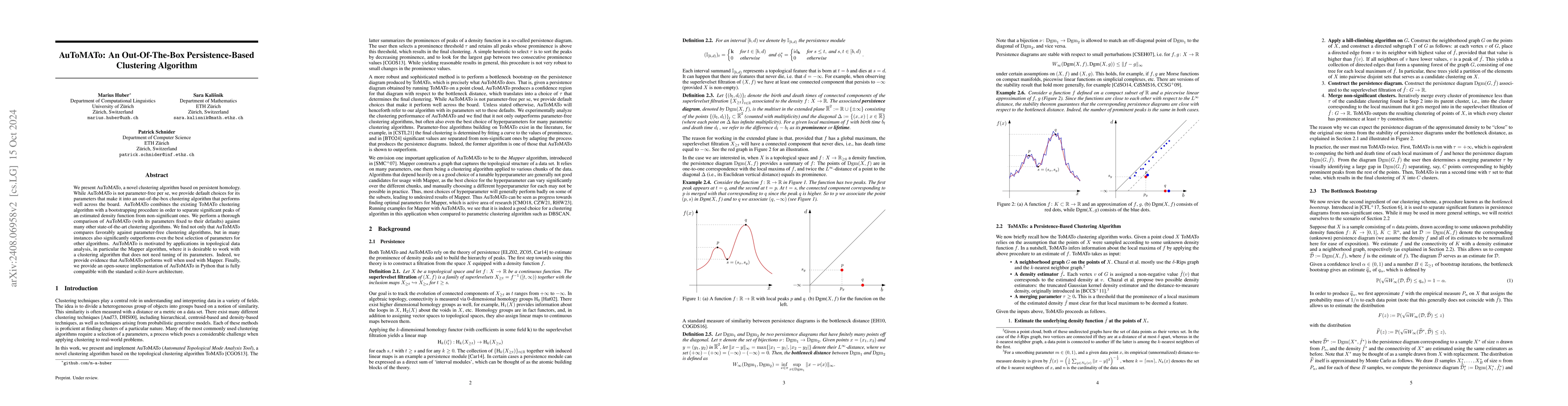 Thumbnail for AuToMATo: A Parameter-Free Persistence-Based Clustering Algorithm