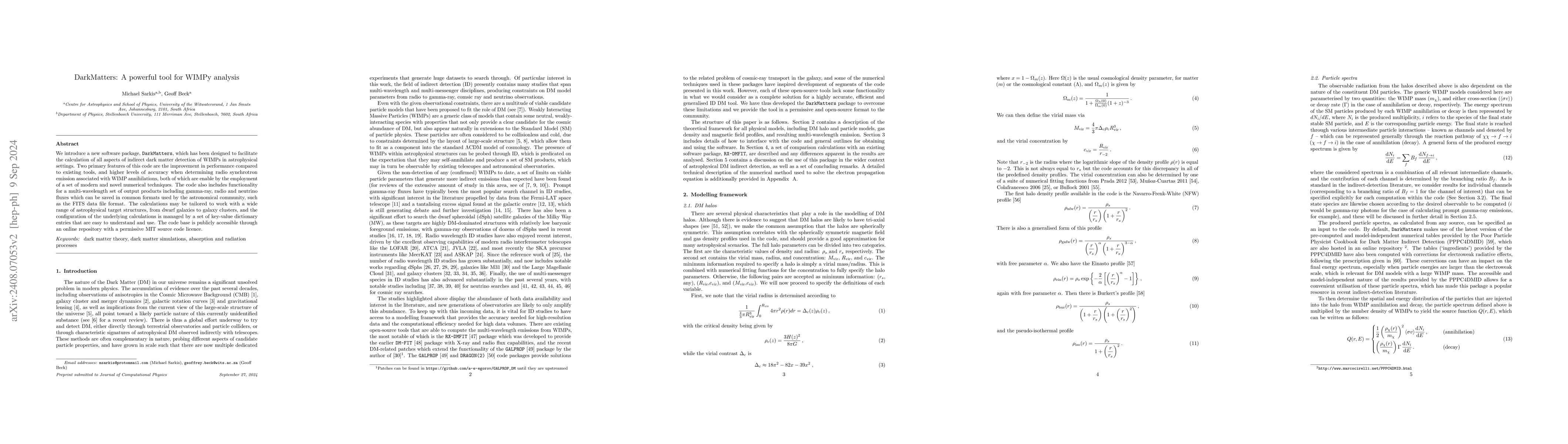 Thumbnail for DarkMatters: A powerful tool for WIMPy analysis