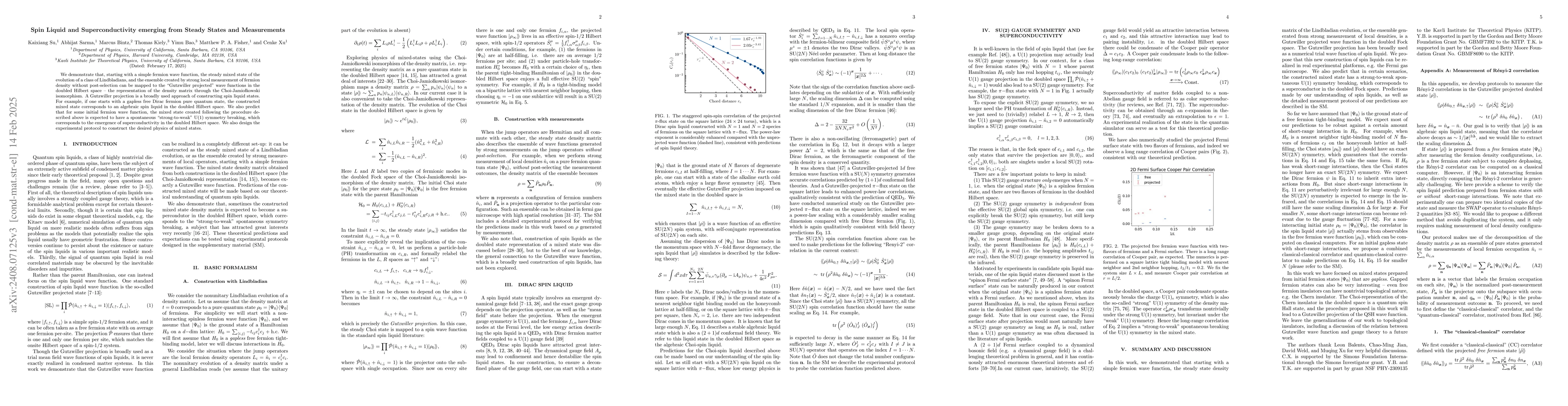 Thumbnail for Emergent Gauge Fields and the "Choi-Spin Liquids" in Steady States