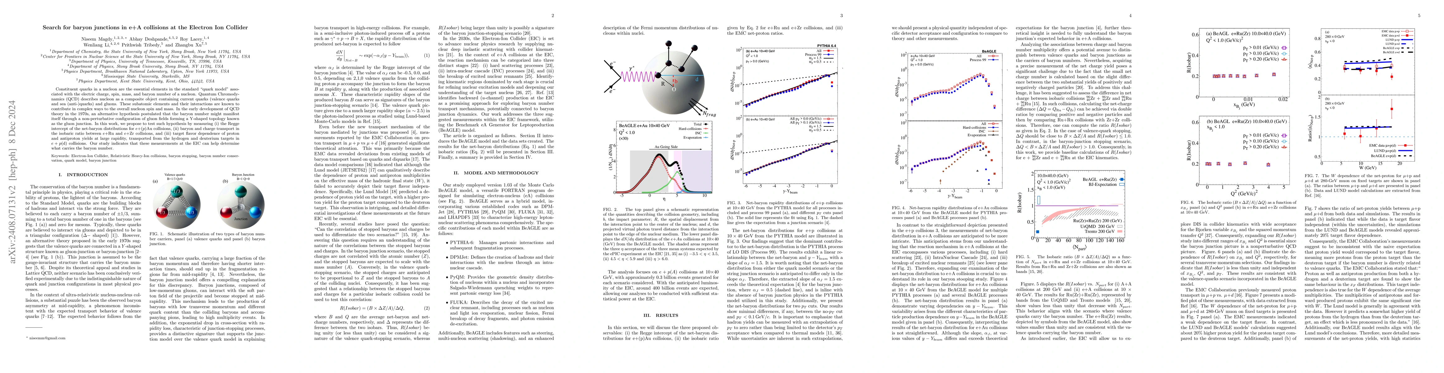 Thumbnail for Search for baryon junctions in e+A collisions at the Electron Ion
  Collider