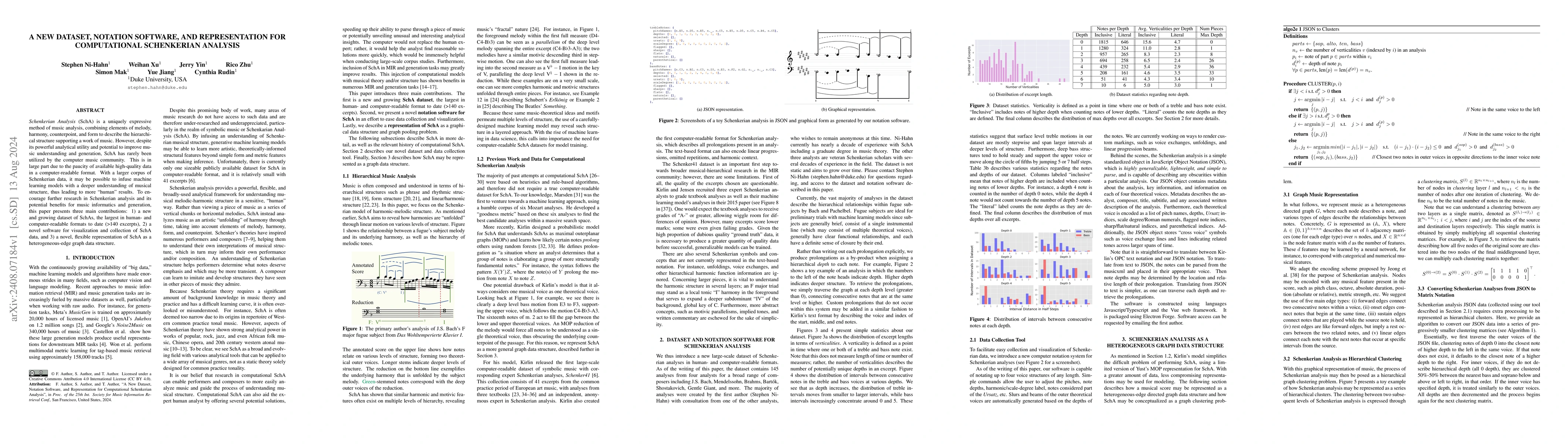 Thumbnail for A New Dataset, Notation Software, and Representation for Computational
  Schenkerian Analysis