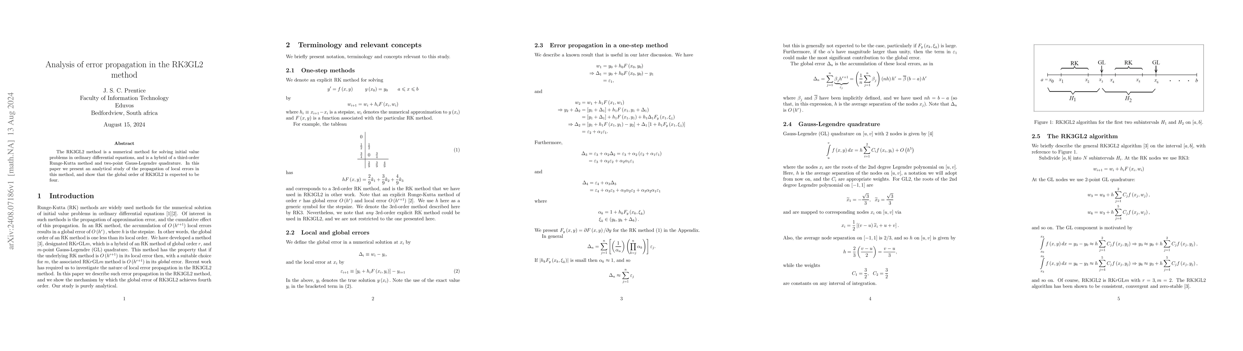 Thumbnail for Analysis of error propagation in the RK3GL2 method