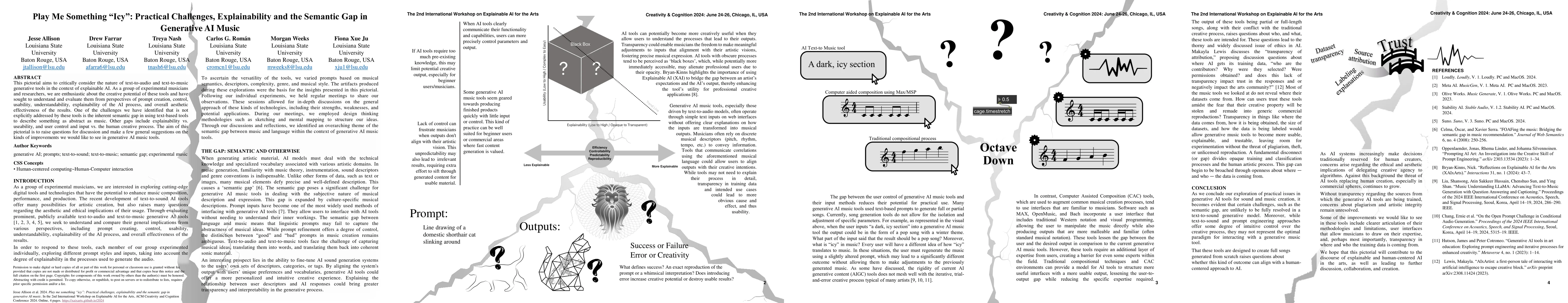 Thumbnail for Play Me Something Icy: Practical Challenges, Explainability and the
  Semantic Gap in Generative AI Music