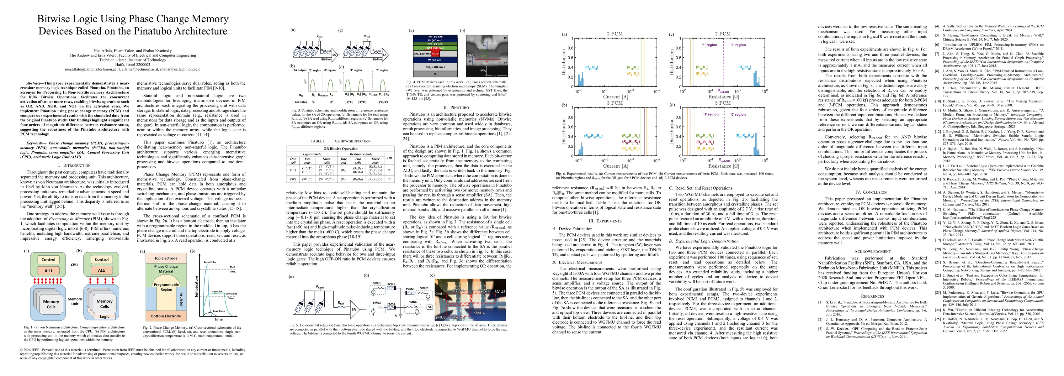 Thumbnail for Bitwise Logic Using Phase Change Memory Devices Based on the Pinatubo
  Architecture