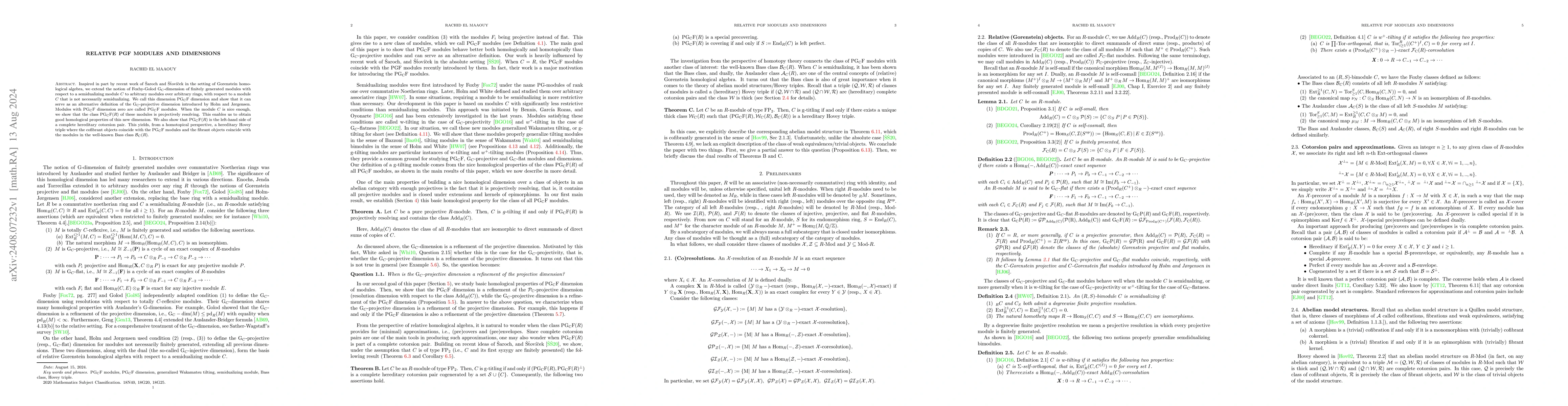 Thumbnail for Relative PGF modules and dimensions