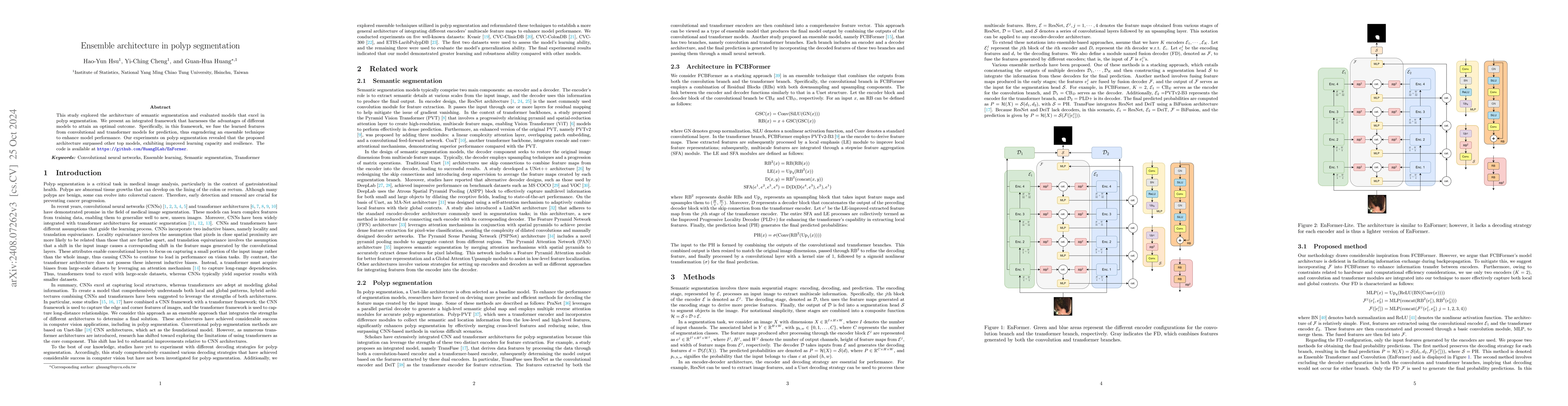 Thumbnail for Ensemble architecture in polyp segmentation