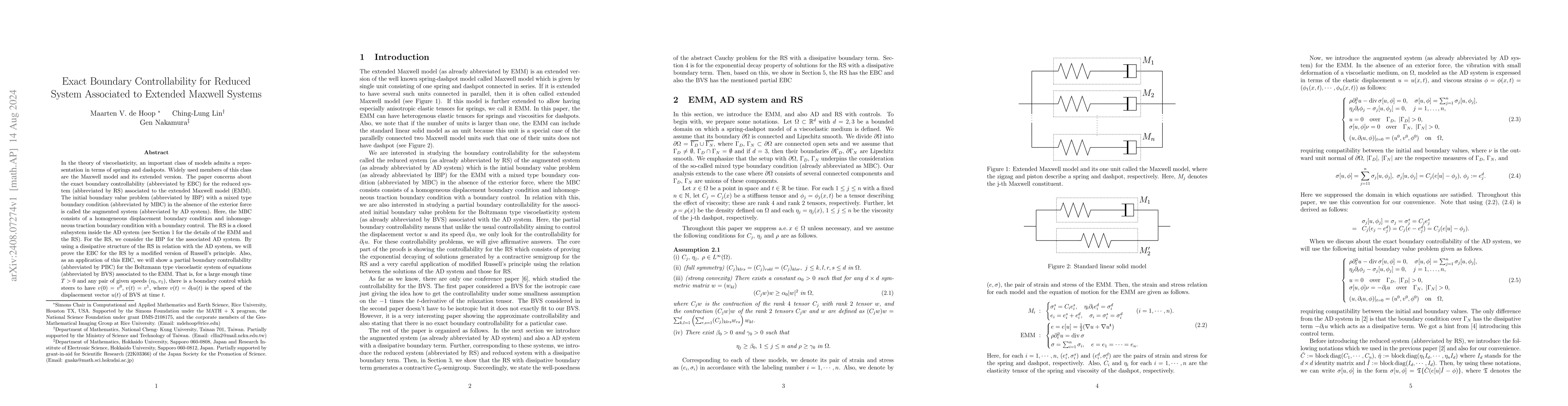 Thumbnail for Exact Boundary Controllability for Reduced System Associated to Extended
  Maxwell Systems