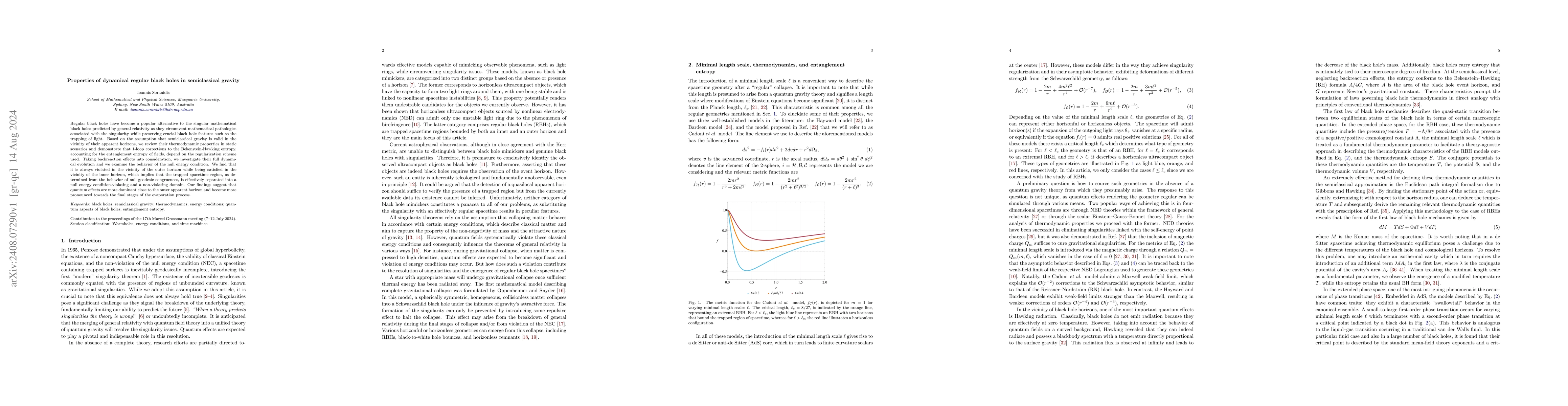 Thumbnail for Properties of dynamical regular black holes in semiclassical gravity
