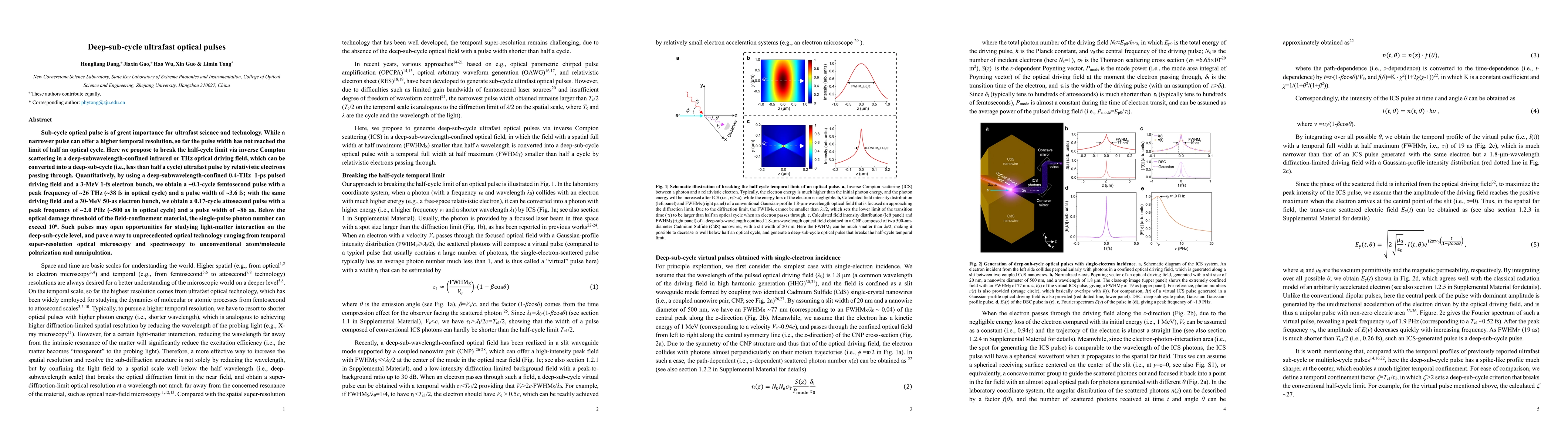 Thumbnail for Deep-sub-cycle ultrafast optical pulses
