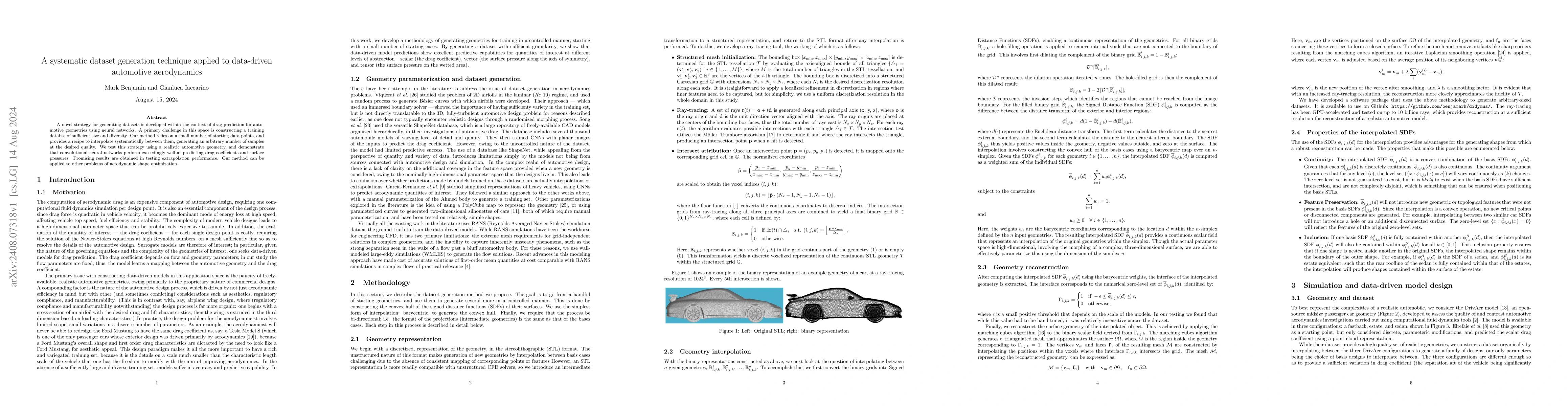 Thumbnail for A systematic dataset generation technique applied to data-driven
  automotive aerodynamics