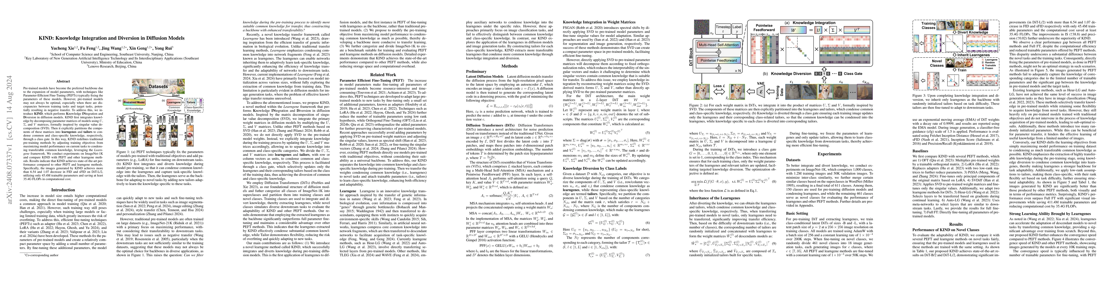 Thumbnail for KIND: Knowledge Integration and Diversion in Diffusion Models