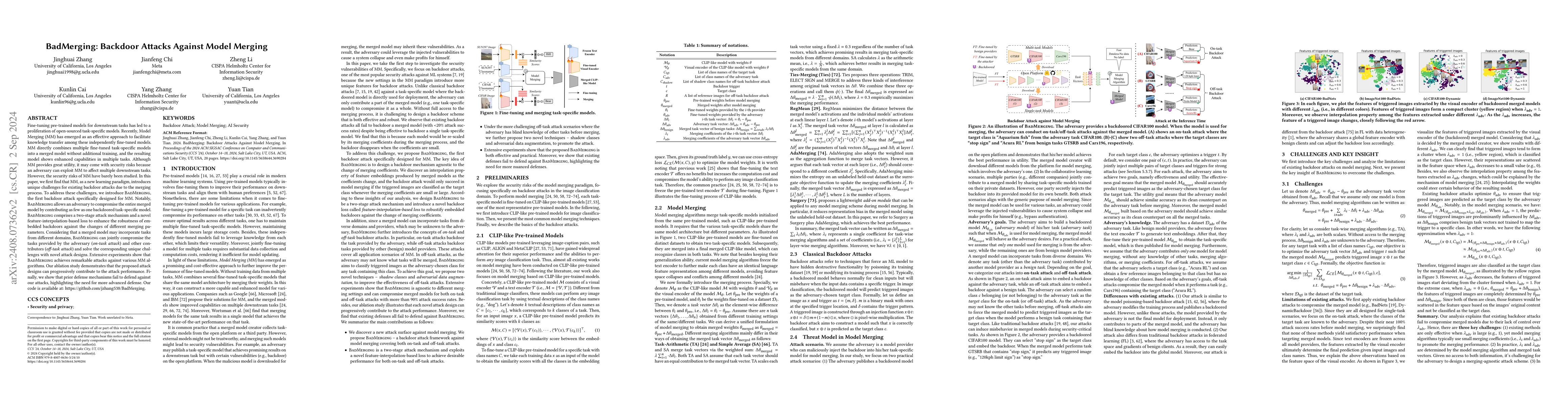 Thumbnail for BadMerging: Backdoor Attacks Against Model Merging