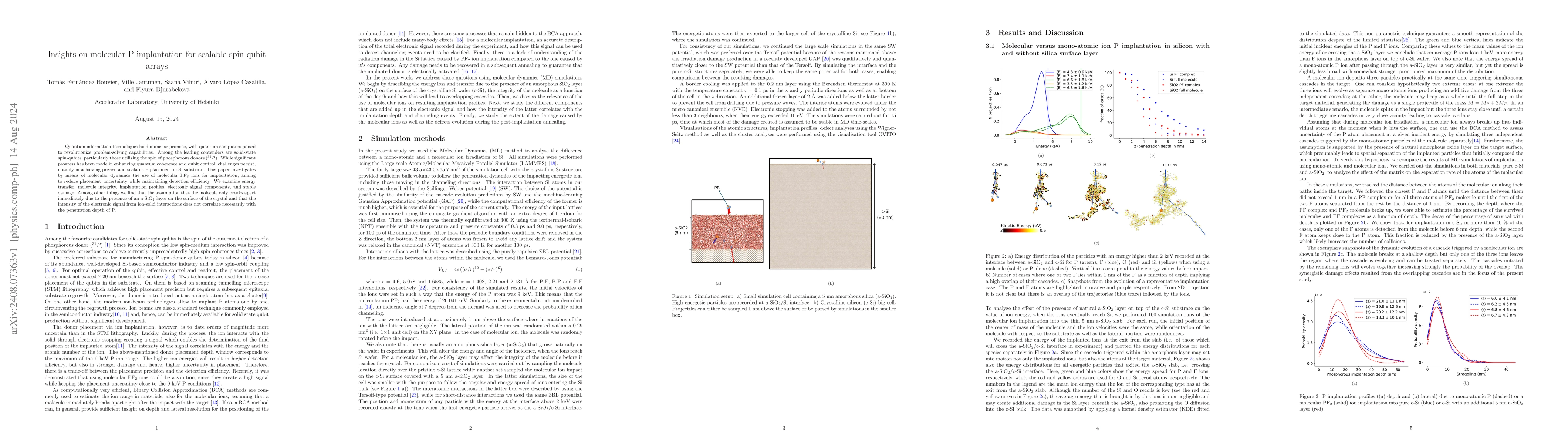Thumbnail for Insights on molecular P implantation for scalable spin-qubit arrays