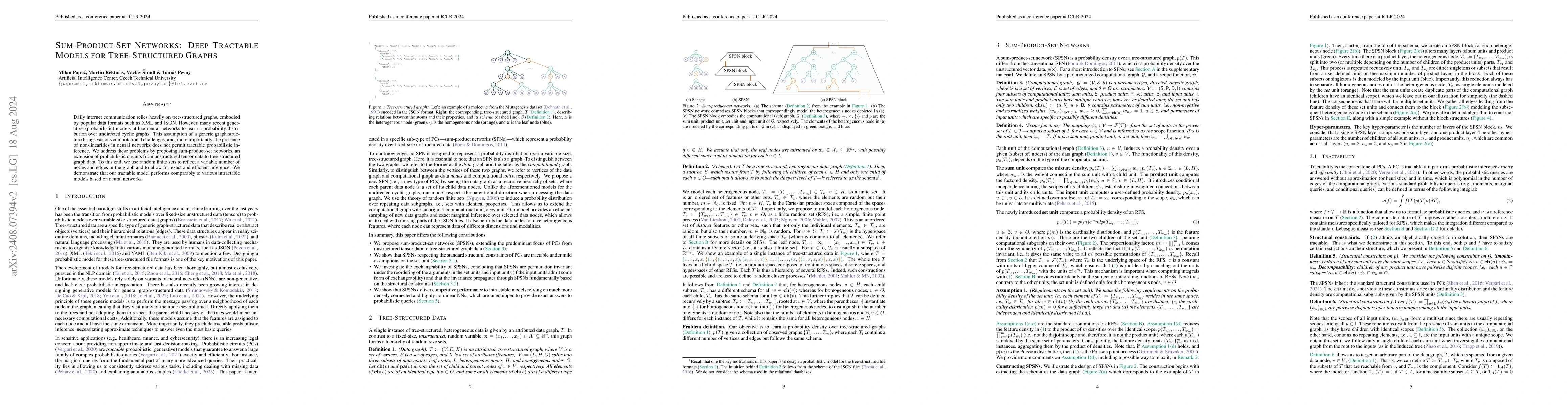 Thumbnail for Sum-Product-Set Networks: Deep Tractable Models for Tree-Structured
  Graphs