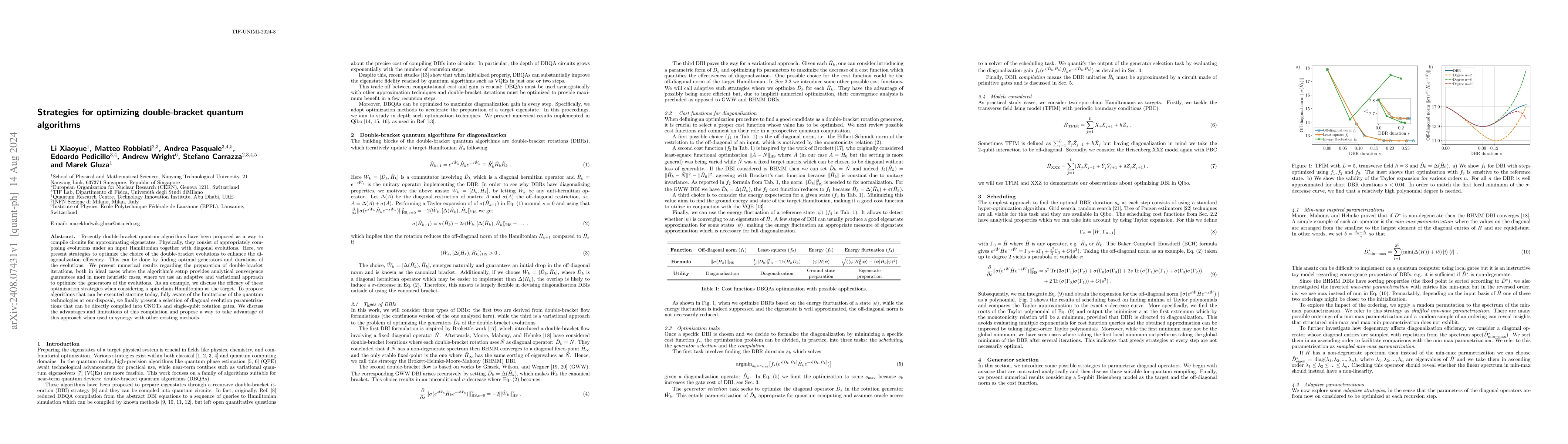 Thumbnail for Strategies for optimizing double-bracket quantum algorithms
