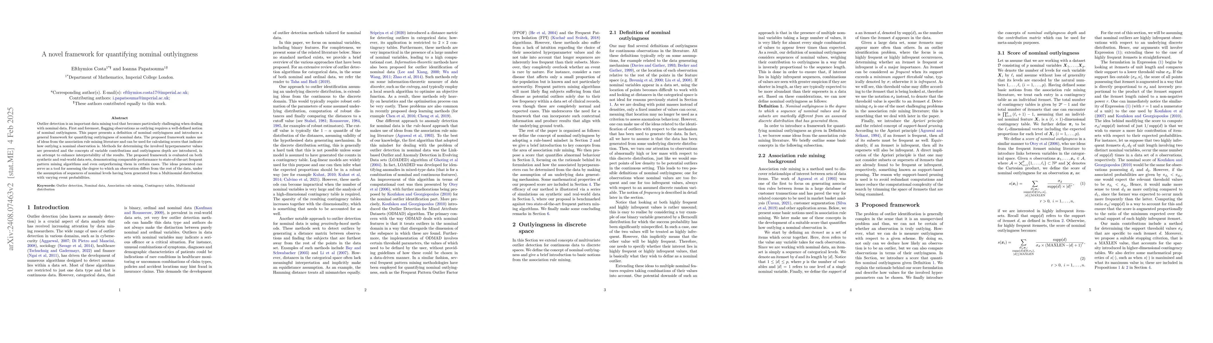 Thumbnail for A novel framework for quantifying nominal outlyingness
