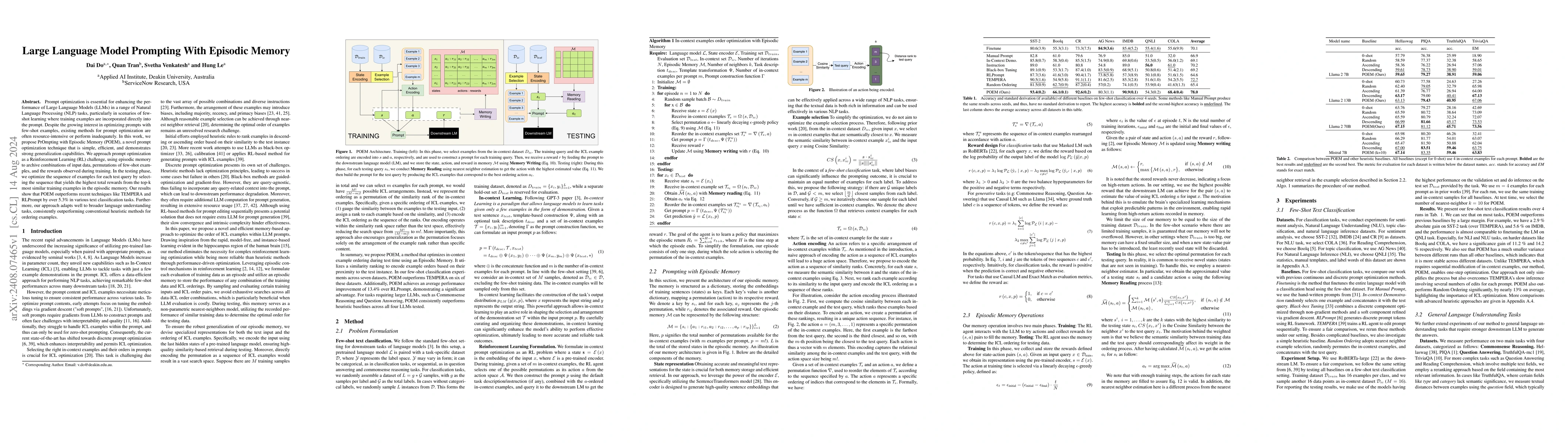 Thumbnail for Large Language Models Prompting With Episodic Memory
