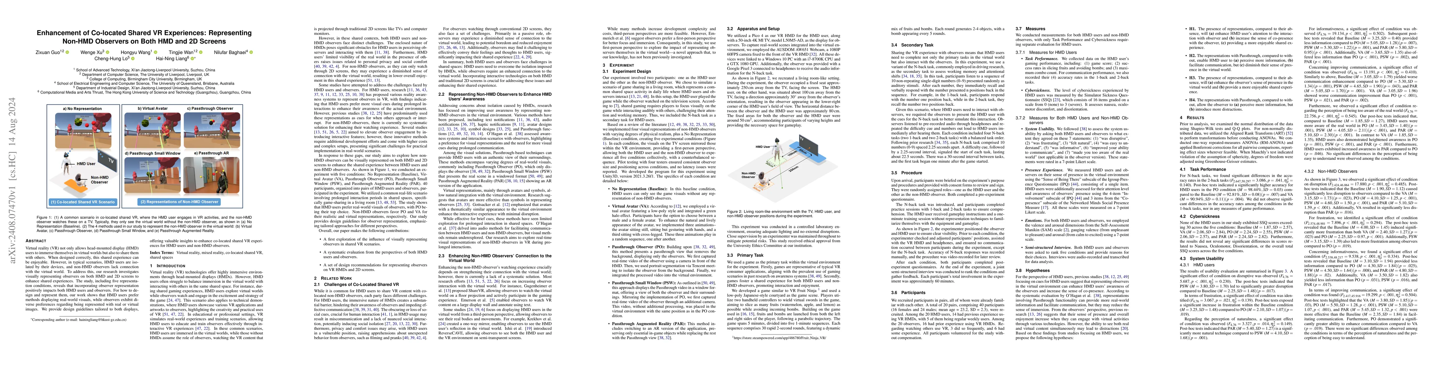 Thumbnail for Enhancement of Co-located Shared VR Experiences: Representing Non-HMD
  Observers on Both HMD and 2D Screen