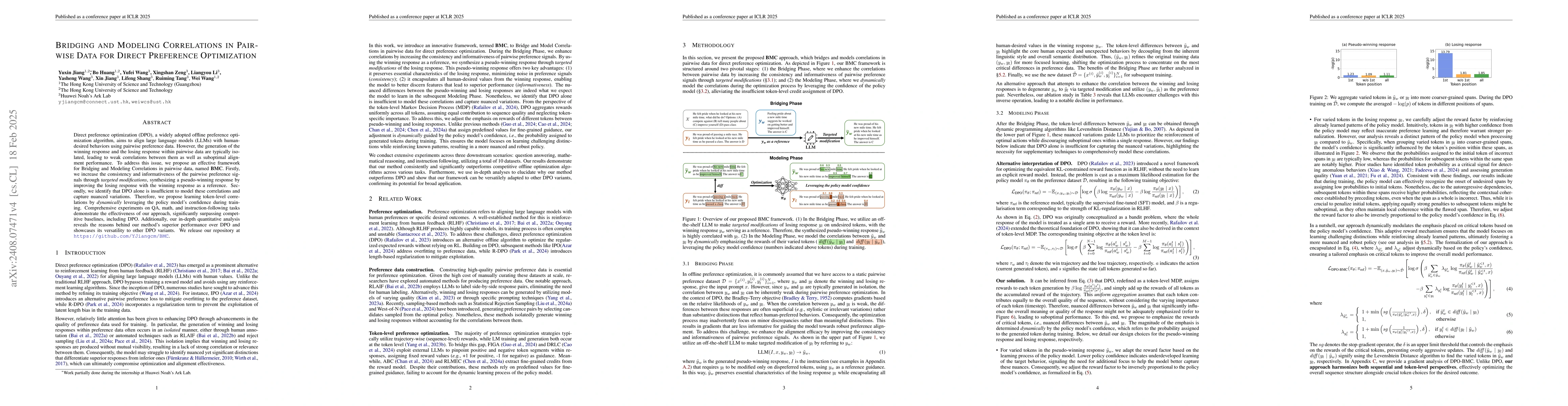 Thumbnail for Bridging and Modeling Correlations in Pairwise Data for Direct
  Preference Optimization