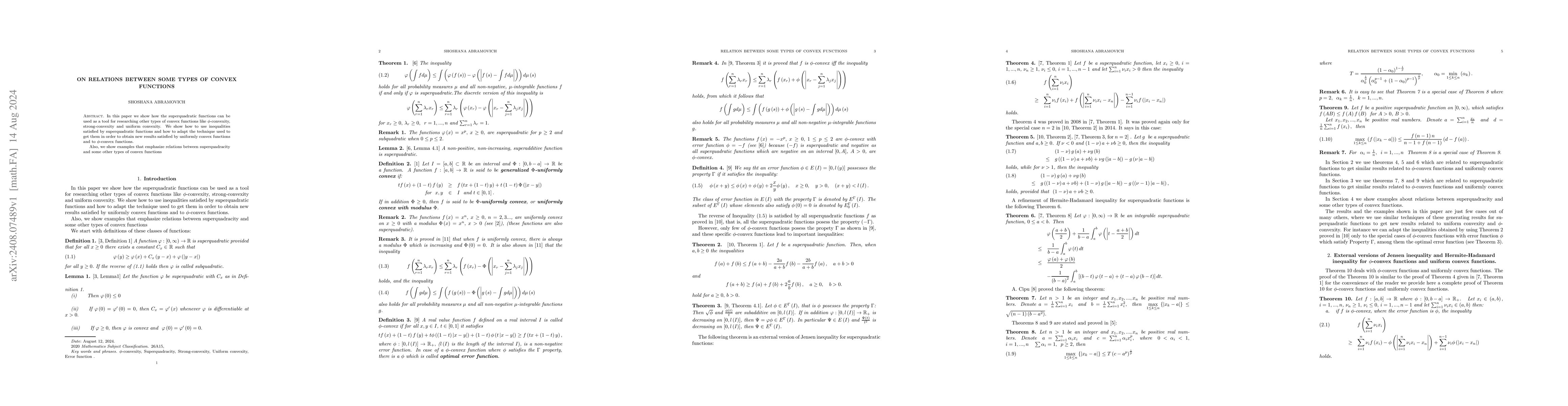 Thumbnail for On relations between some types of convex functions