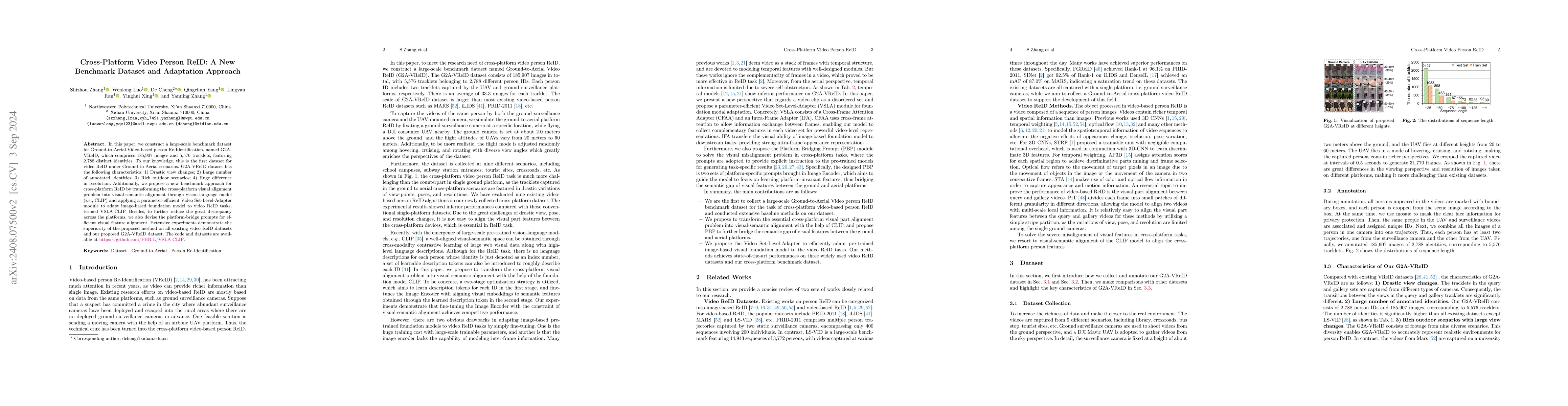 Thumbnail for Cross-Platform Video Person ReID: A New Benchmark Dataset and Adaptation
  Approach