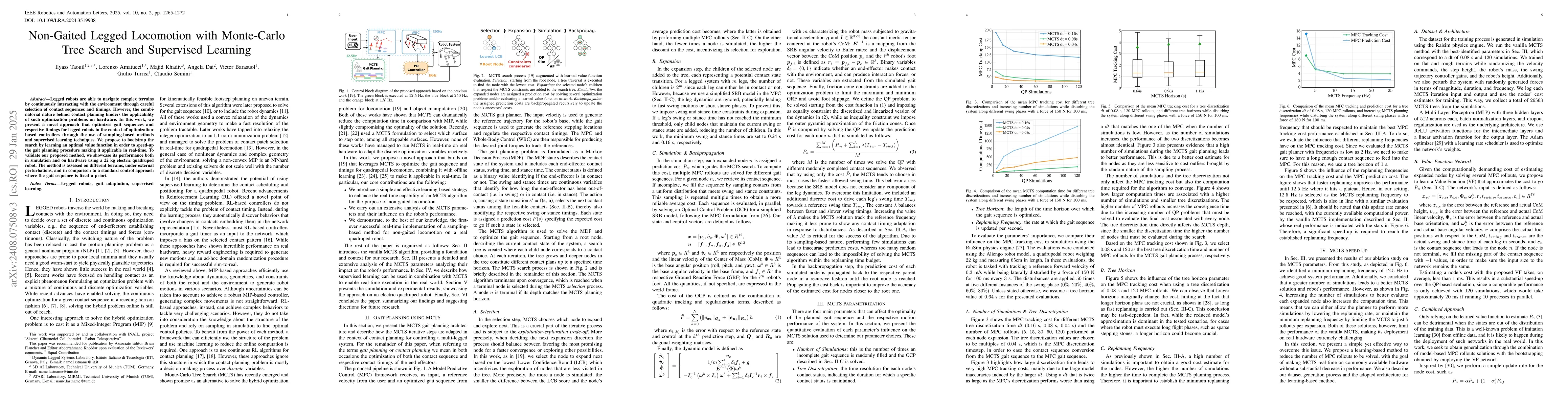 Thumbnail for Non-Gaited Legged Locomotion with Monte-Carlo Tree Search and Supervised
  Learning