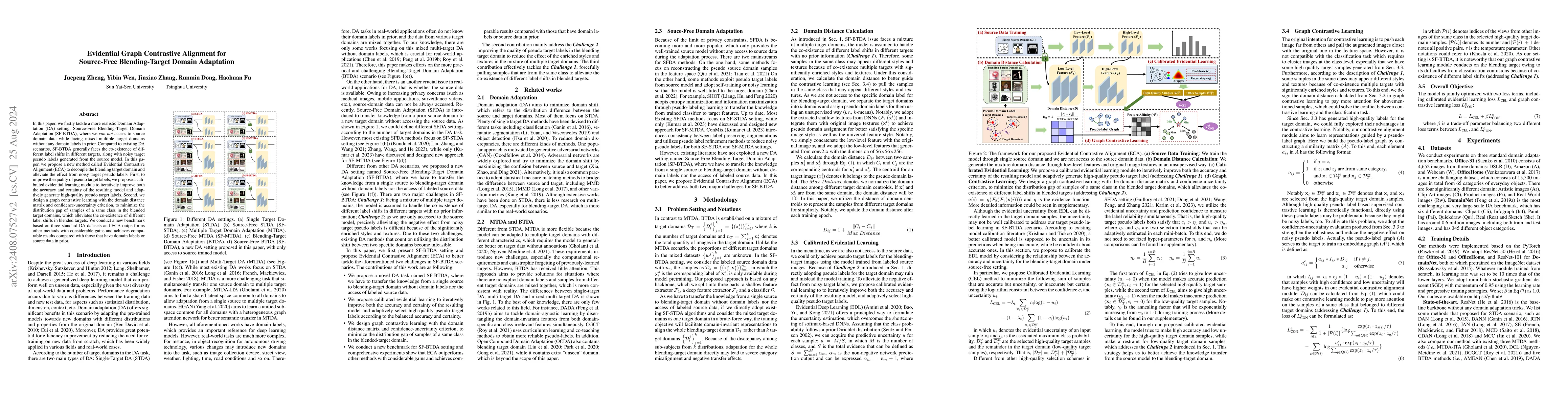Thumbnail for Evidential Graph Contrastive Alignment for Source-Free Blending-Target
  Domain Adaptation