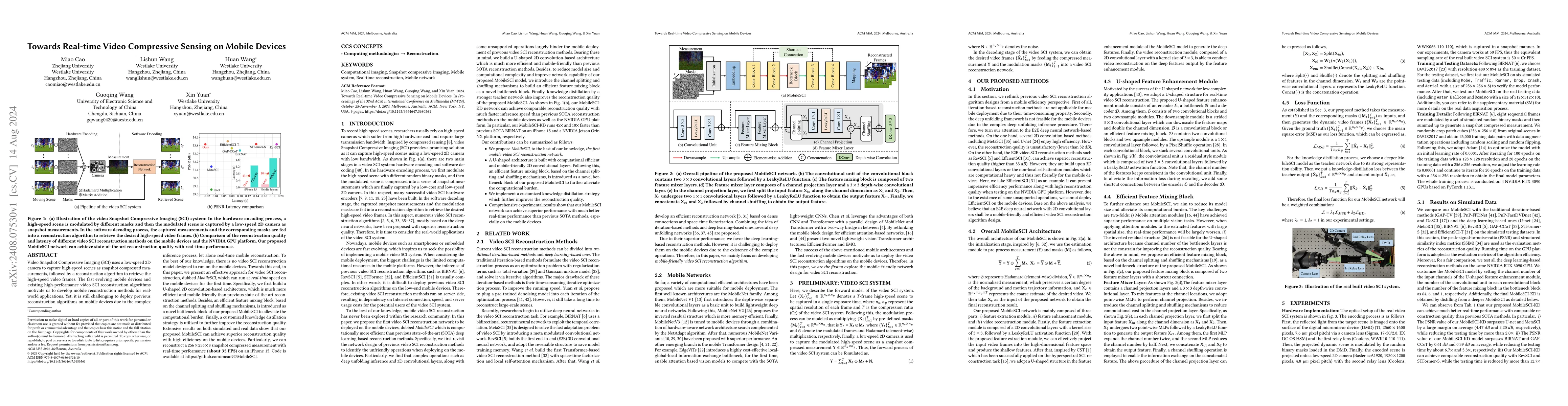 Thumbnail for Towards Real-time Video Compressive Sensing on Mobile Devices