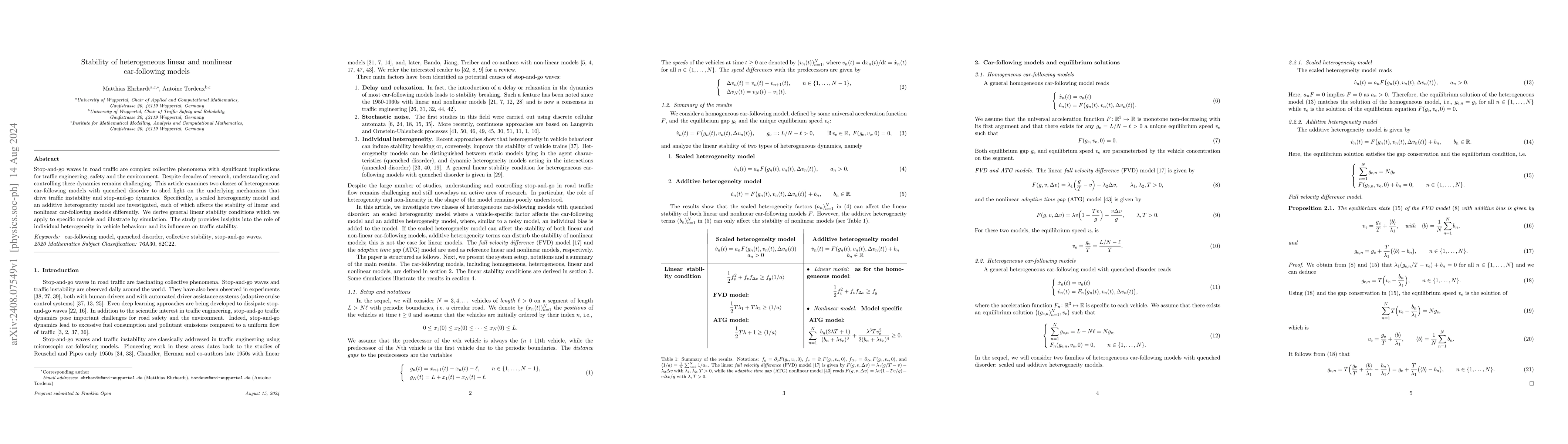 Thumbnail for Stability of heterogeneous linear and nonlinear car-following models