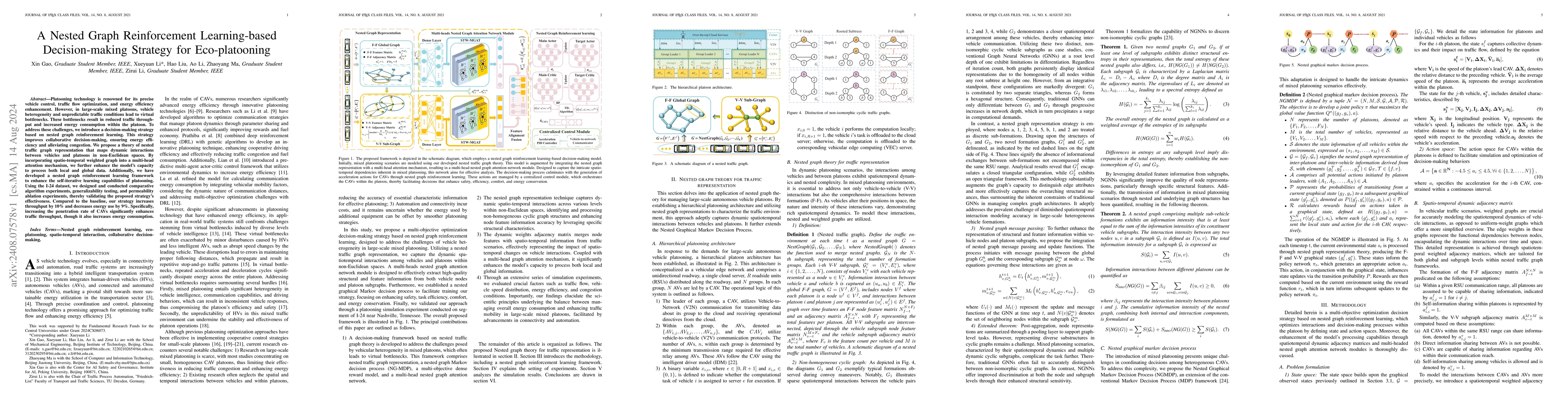 Thumbnail for A Nested Graph Reinforcement Learning-based Decision-making Strategy for
  Eco-platooning