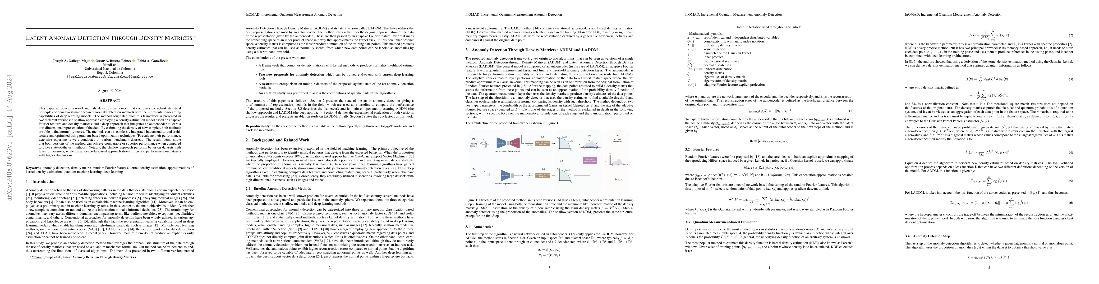 Thumbnail for Latent Anomaly Detection Through Density Matrices