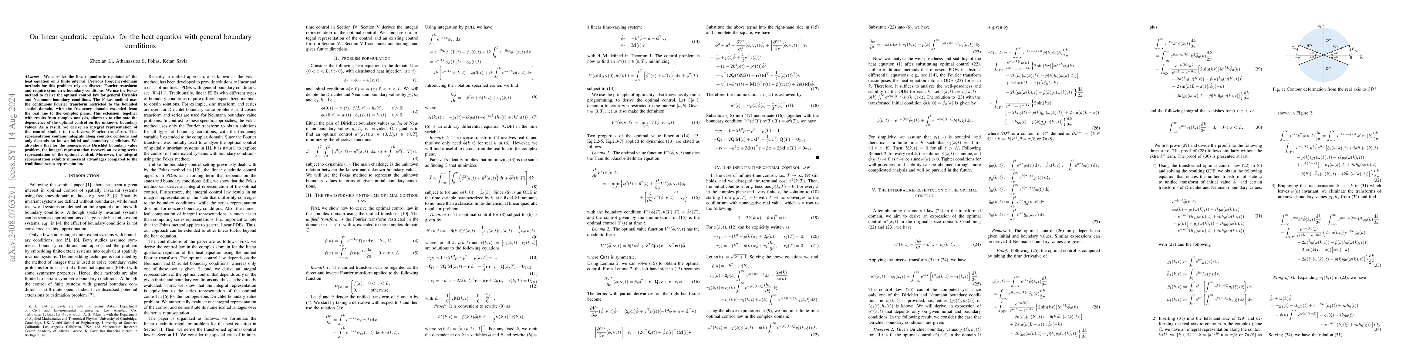 Thumbnail for On linear quadratic regulator for the heat equation with general
  boundary conditions