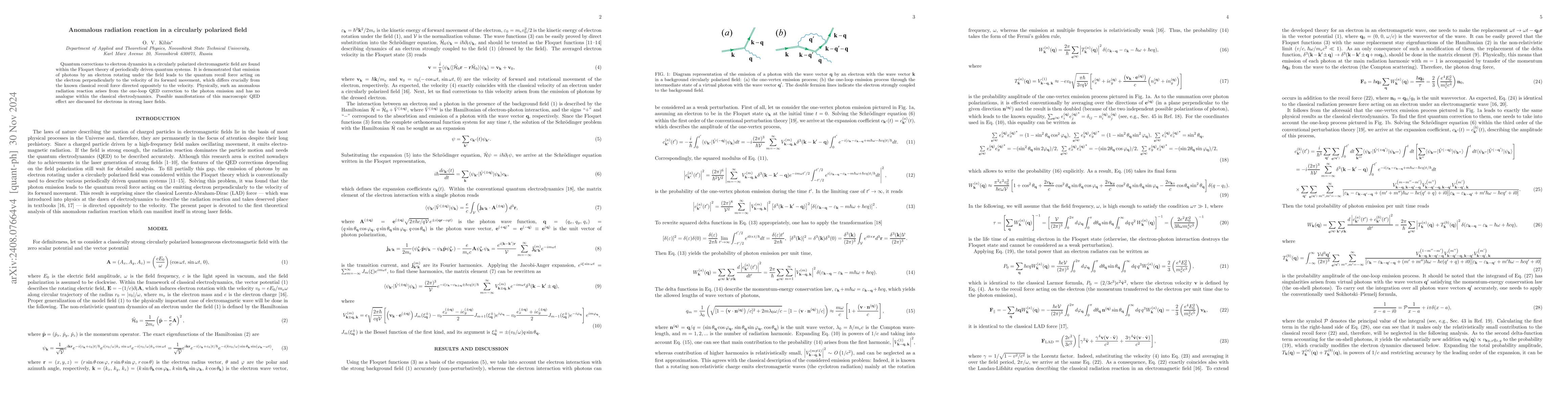 Thumbnail for Anomalous radiation reaction in a circularly polarized field