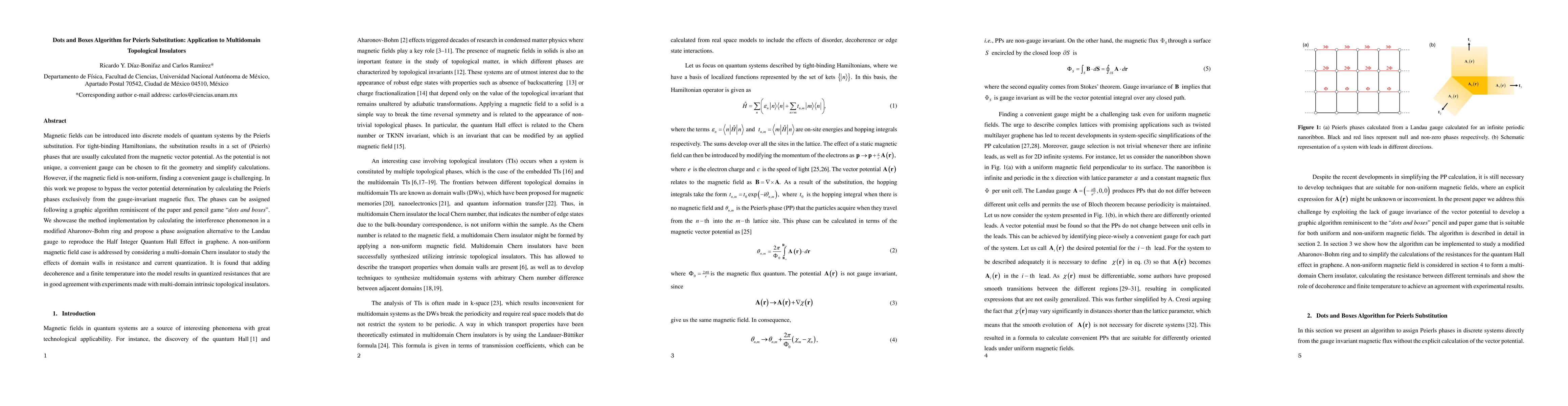 Thumbnail for Dots and Boxes Algorithm for Peierls Substitution: Application to
  Multidomain Topological Insulators