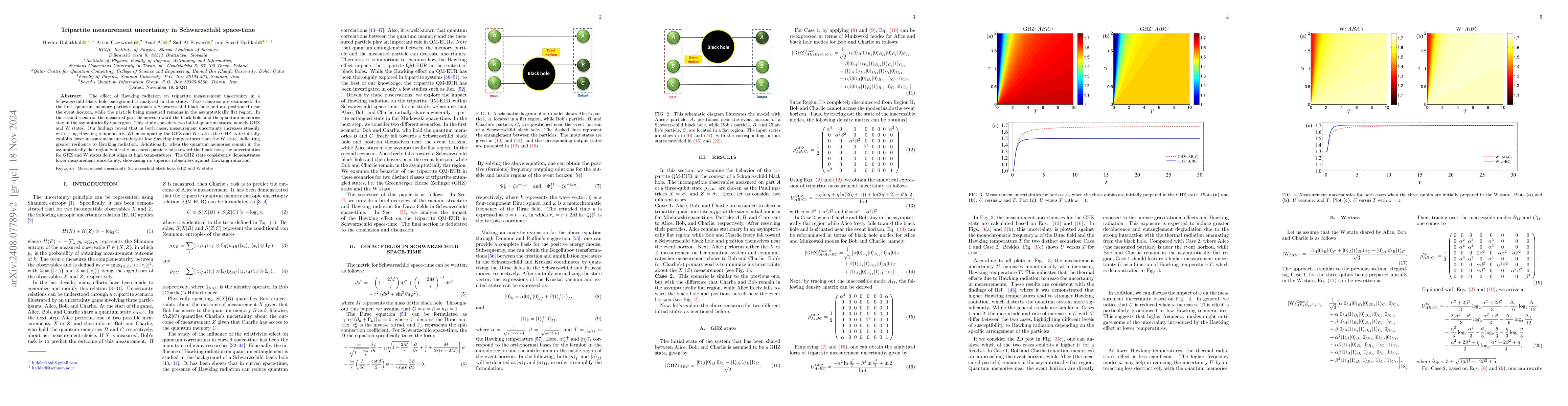 Thumbnail for Tripartite measurement uncertainty in Schwarzschild space-time