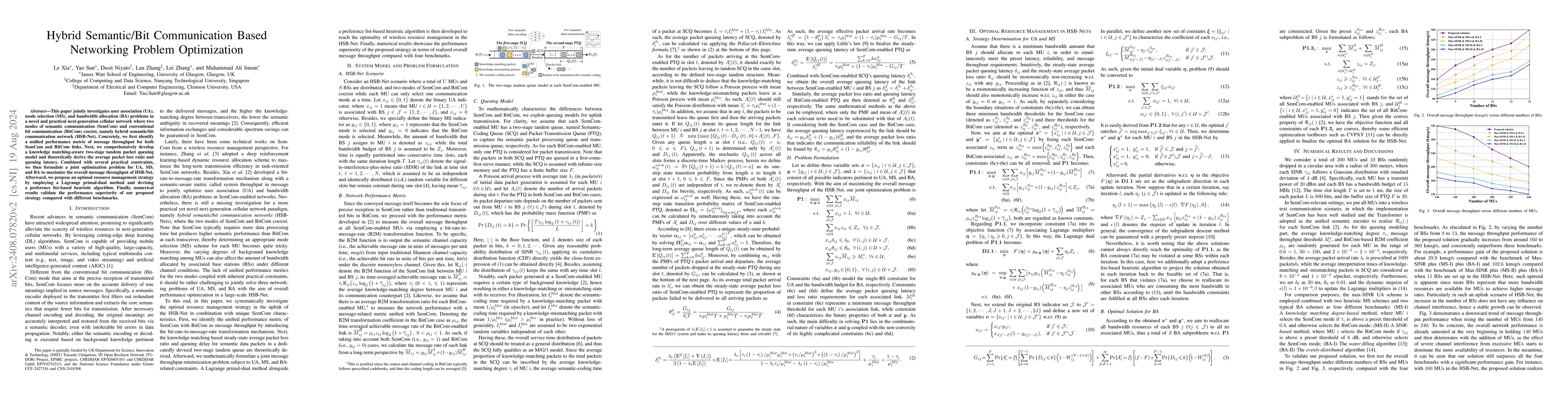 Thumbnail for Hybrid Semantic/Bit Communication Based Networking Problem Optimization