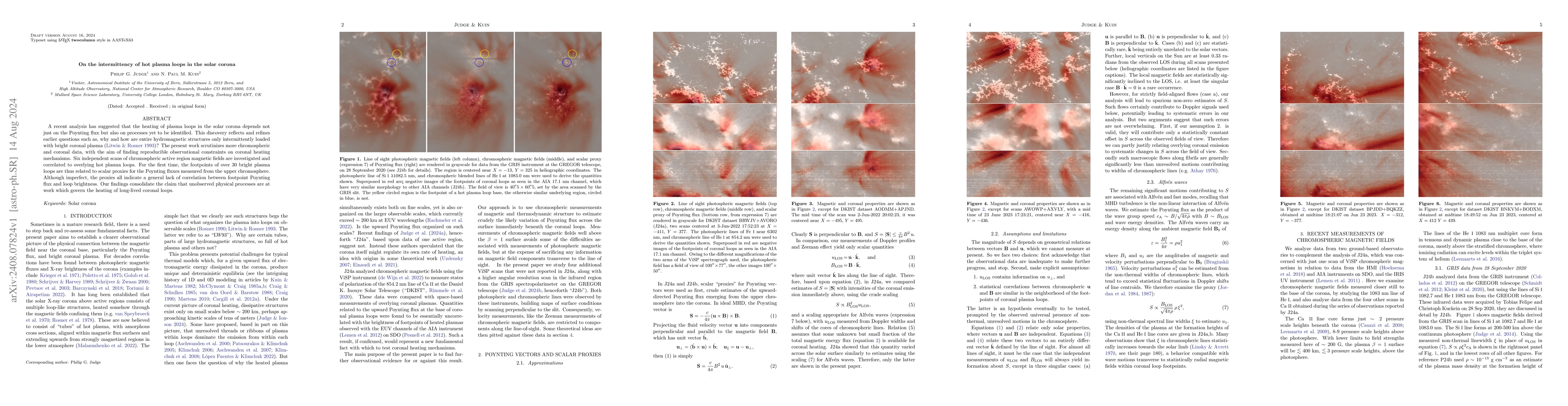 Thumbnail for On the intermittency of hot plasma loops in the solar corona