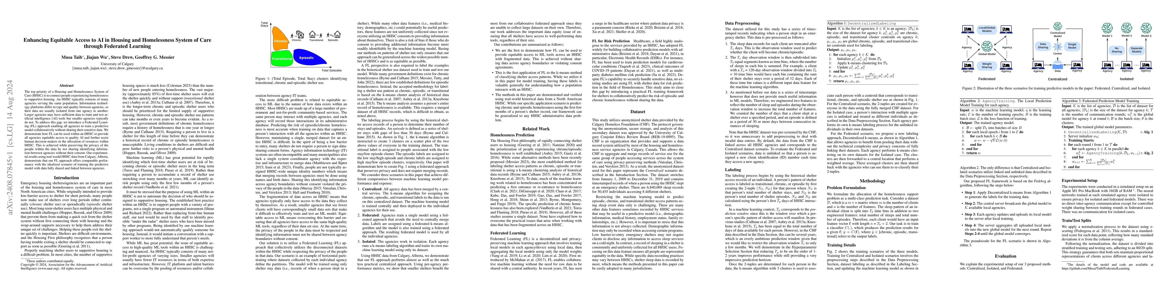 Thumbnail for Enhancing Equitable Access to AI in Housing and Homelessness System of
  Care through Federated Learning