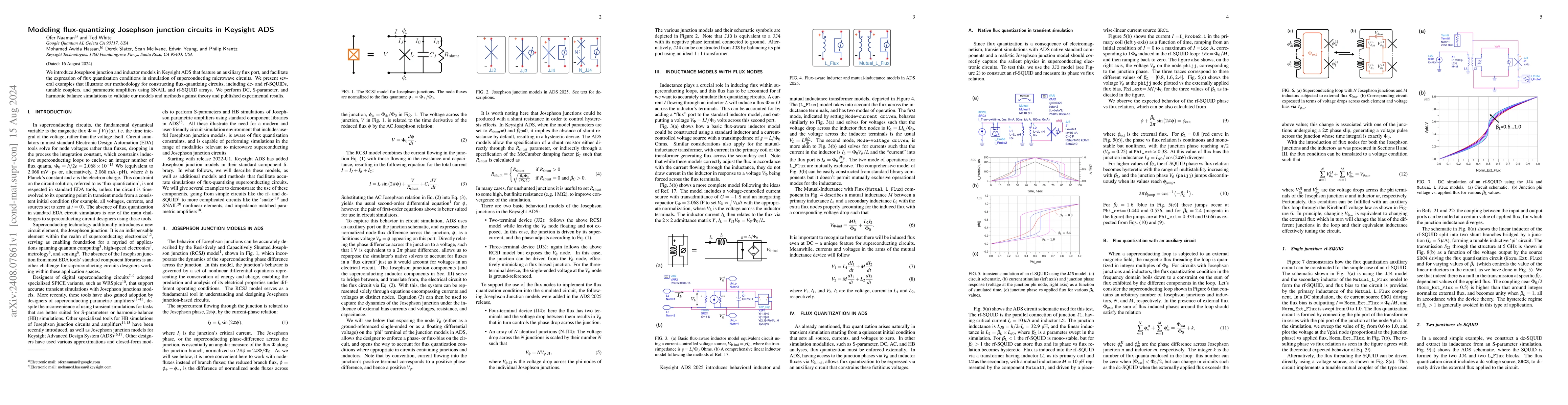 Thumbnail for Modeling flux-quantizing Josephson junction circuits in Keysight ADS