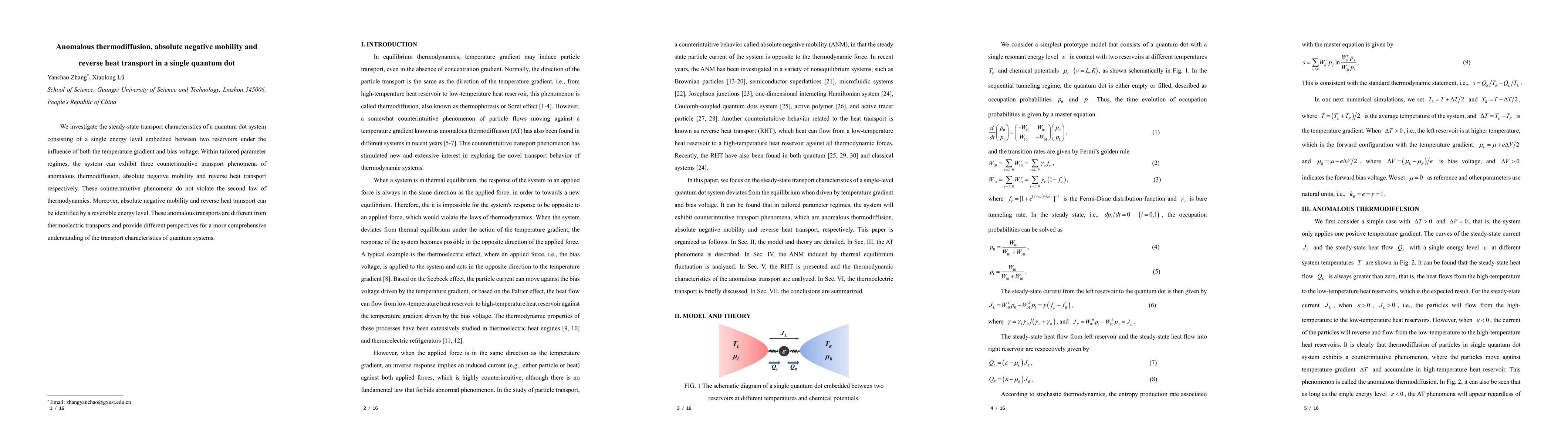 Thumbnail for Anomalous thermodiffusion, absolute negative mobility and reverse heat
  transport in a single quantum dot