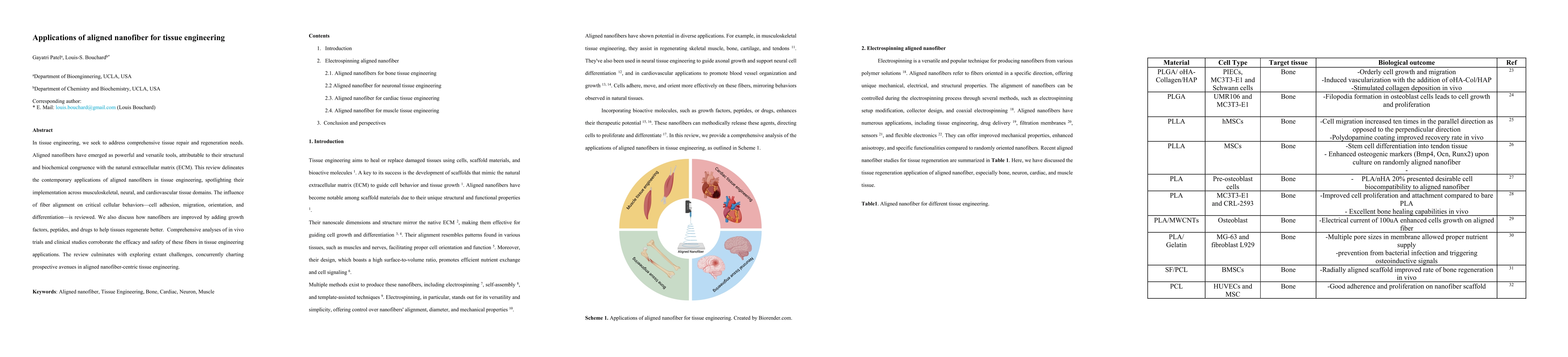 Thumbnail for Applications of aligned nanofiber for tissue engineering