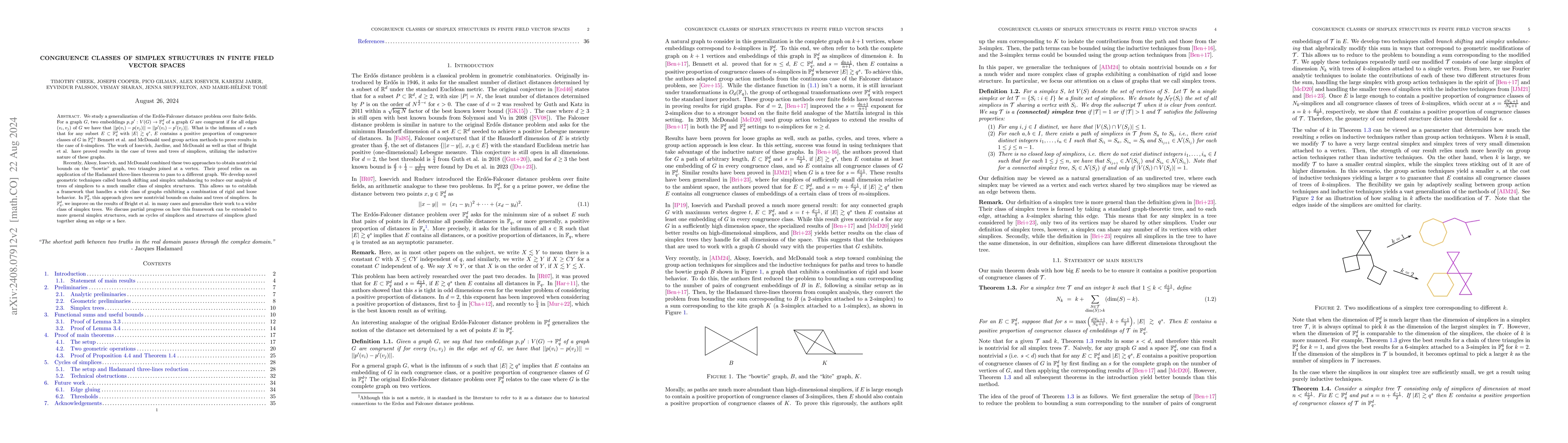 Thumbnail for Congruence Classes of Simplex Structures in Finite Field Vector Spaces
