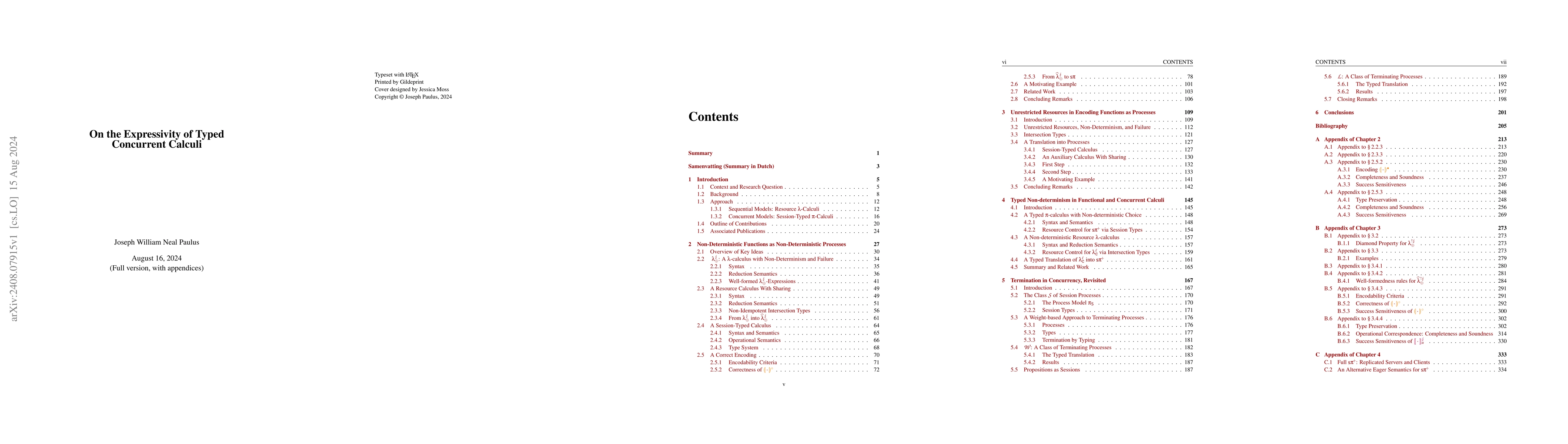 Thumbnail for On the Expressivity of Typed Concurrent Calculi