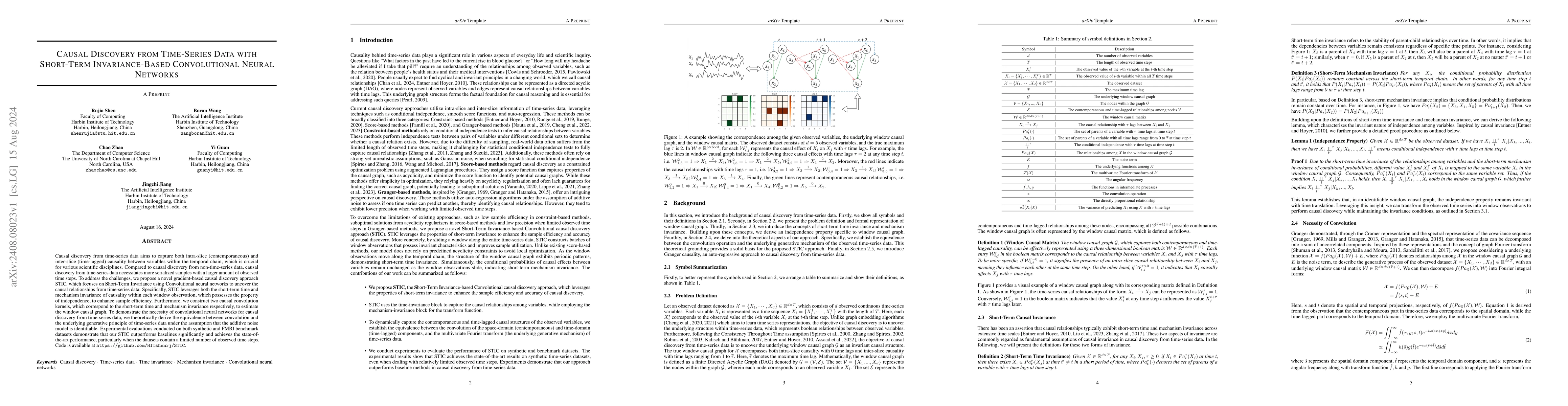 Thumbnail for Causal Discovery from Time-Series Data with Short-Term Invariance-Based
  Convolutional Neural Networks