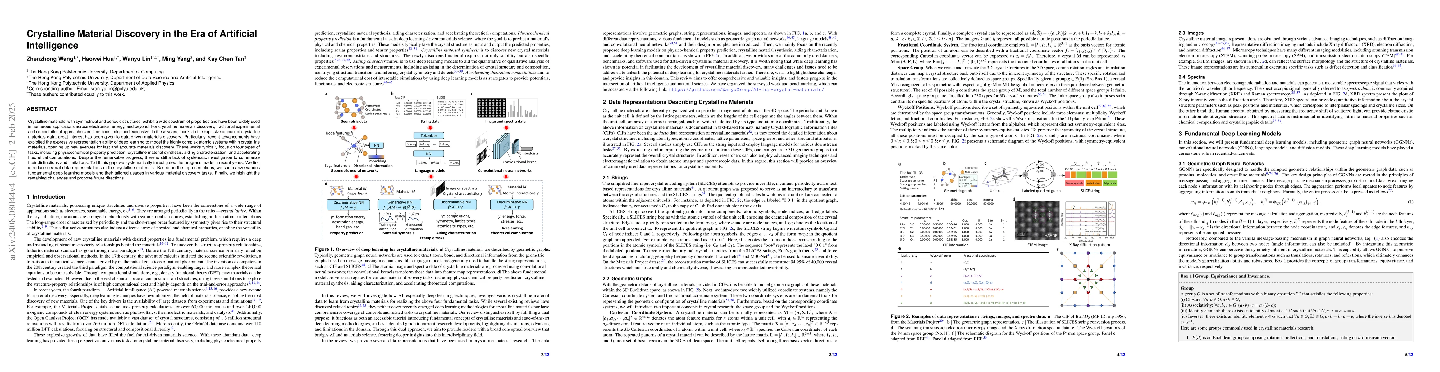 Thumbnail for Crystalline Material Discovery in the Era of Artificial Intelligence