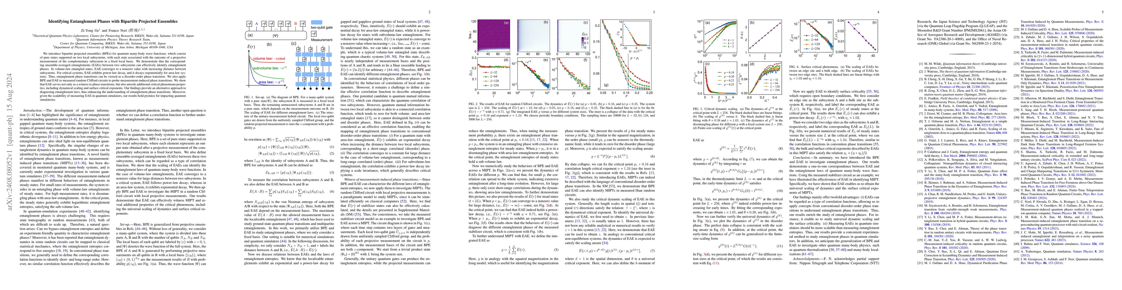 Thumbnail for Identifying Entanglement Phases with Bipartite Projected Ensembles