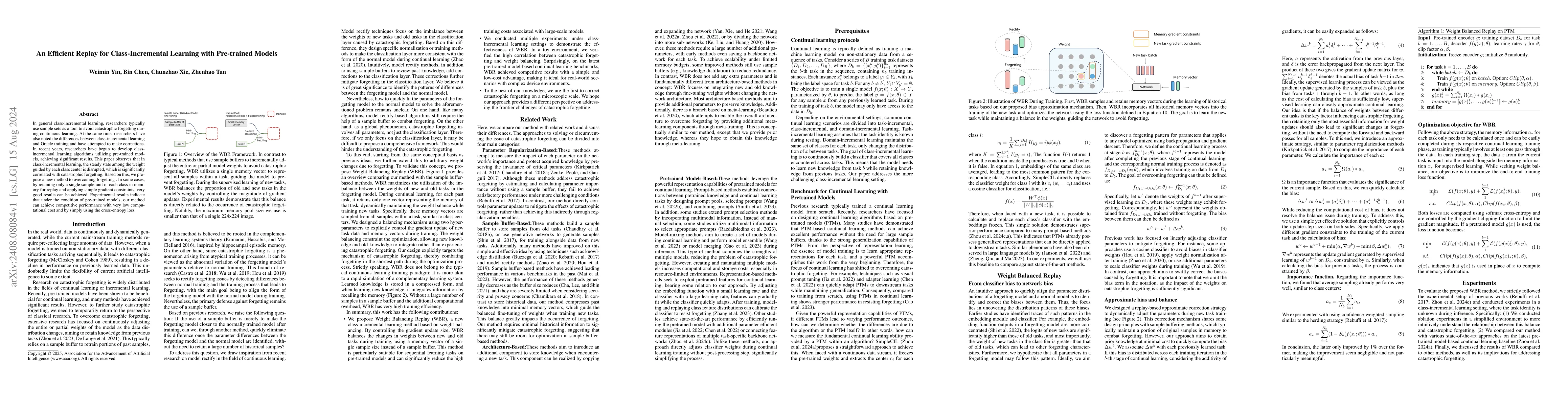 Thumbnail for An Efficient Replay for Class-Incremental Learning with Pre-trained
  Models