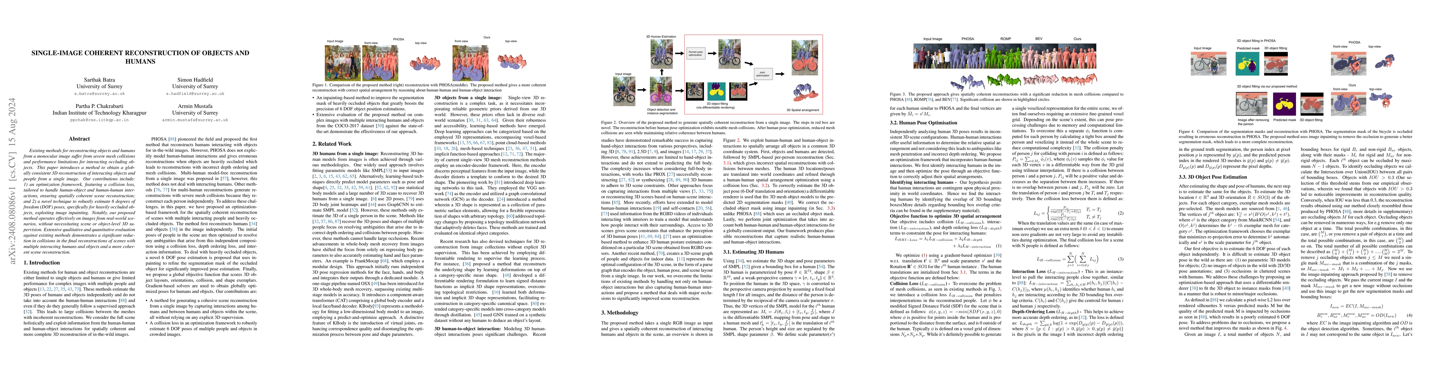 Thumbnail for Single-image coherent reconstruction of objects and humans